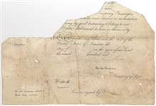 Andrew Jackson Partial Document Signed