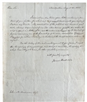 James Madison Letter Signed