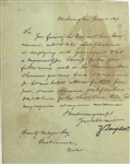 Scarce Zachary Taylor signed letter as President refering to taking a photograph for a book onthe Mexican War
