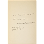 DASHIEL HAMMETT Signed The Thin man