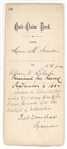 Frederick Douglass Signed Official 1884 Deed