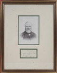 Andrew Carnegie Autograph Card