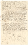 Early Letter 1832 describing passage through Erie Canal by steamboat to Detroit. 