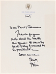 Very Rare Bill Clinton Autograph Letter Signed as President to Paul Newman on Healthcare Reform