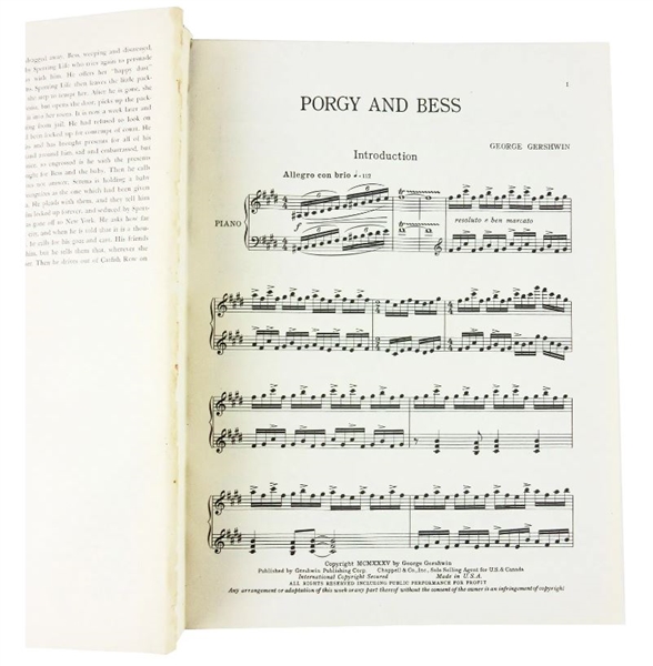 Gershwin Signed 1st Limited Edition Porgy & Bess (George Gershwin, DuBose Heyward, Ira Gershwin” and “Rouben Mamoulian.)