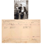 LAWMAN SALOON JUDGE ROY BEAN Signed Legal Document 1895-RARE!