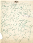 NY Jets Team Signed Sheet