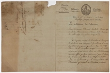 Pierre-Simon Laplace Document Signed