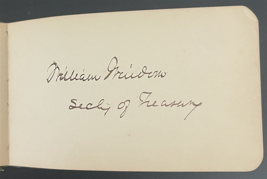 Autograph Album with  James Garfield as President, Chester A. Aurthur as VP,  William T. Sherman, Burnside,Johnston,Alexander H. Stephens, P.T. Barnum and many more!