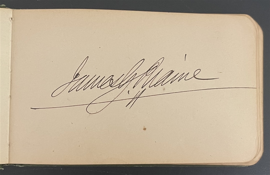 Autograph Album with  James Garfield as President, Chester A. Aurthur as VP,  William T. Sherman, Burnside,Johnston,Alexander H. Stephens, P.T. Barnum and many more!