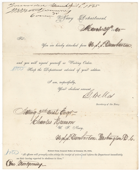 Gideon Wells Civil War Naval