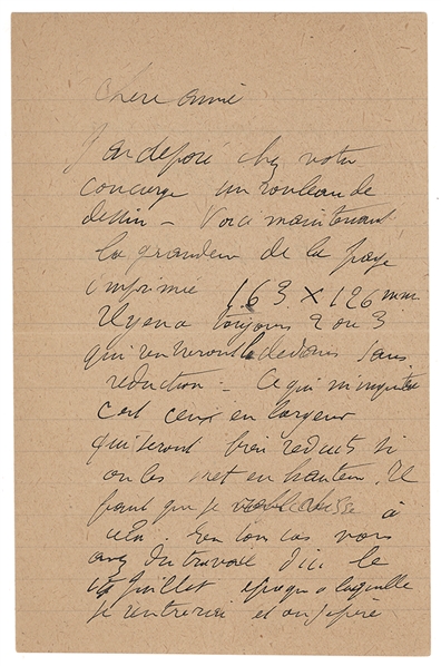 Pierre Bonnard ALS --Artist 