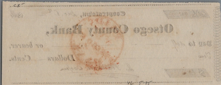 James Fenimore Cooper Check