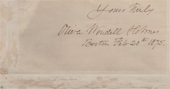 American Authors Autograph Collection including Thornton Wilder, Oliver Wendell Holmes, Thomas Bailey Aldrich, and William T. Adams (“Oliver Optic”)