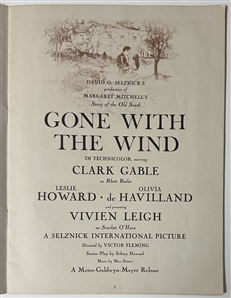 Margaret Mitchell Partial TLS with 1939 Gone With the Wind Souvenir Program