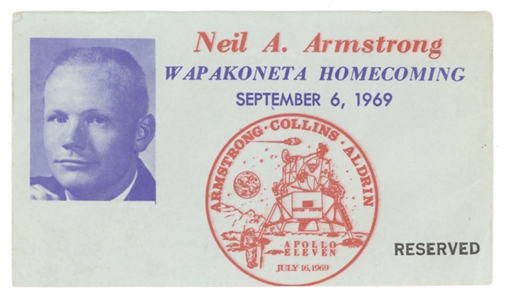 Neil Armstrong Signed Christmas Card & Archive