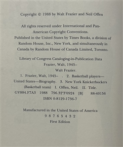 Signed Sports Legends Biography Set – Walt Frazier & Lou Boudreau (Both Signed First Editions)