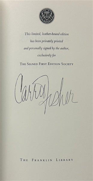 Carrie Fisher Signed Deluxe Limited Edition of "Delusions of Grandma"