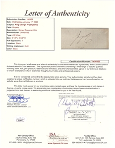 King George IV Signed Cut