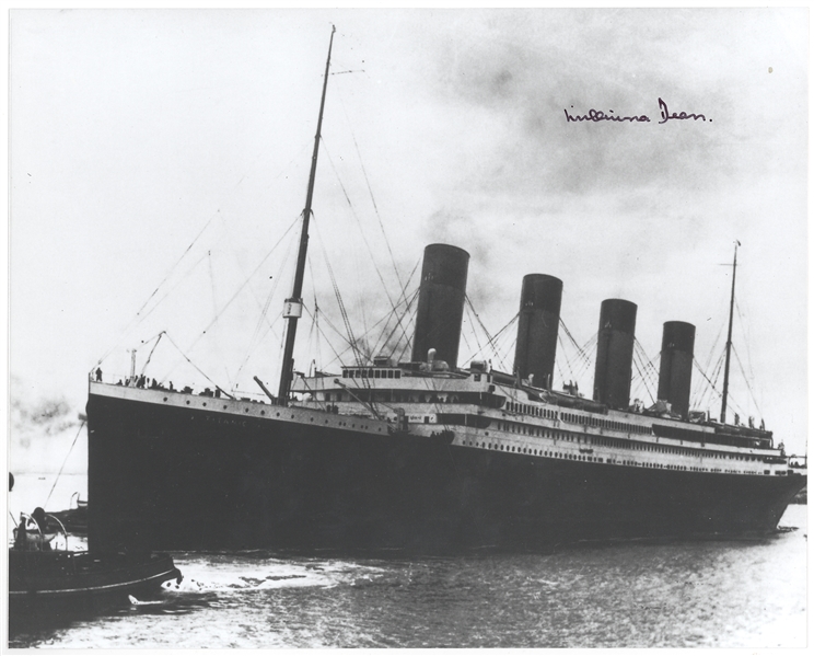 Millvina Dean Signed Titanic Photograph