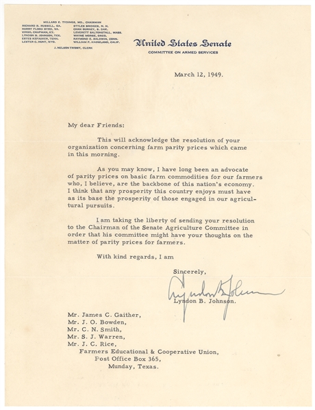 Lyndon B. Johnson TLS