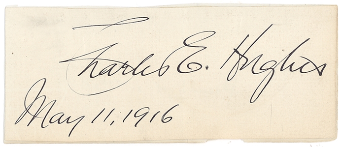 Supreme Court Lot: Charles Evans Hughes, Fred M. Vinson & Earl Warren