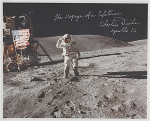 John Glenn & Charlie Duke Signed Photos