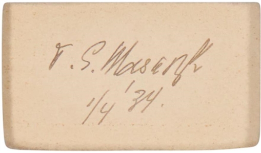 Czechoslovakia, 1934 — Tomáš Garrigue Masaryk Signed Card with Silver Commeorative  Medal with Signed Card