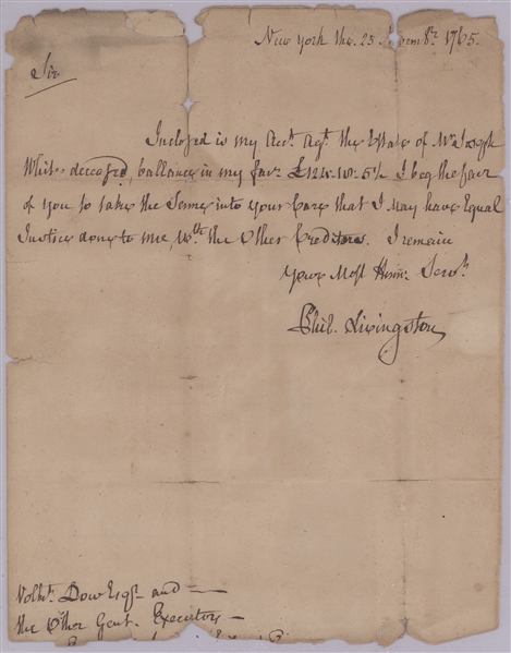 William Livingston, Signer of the Constitution