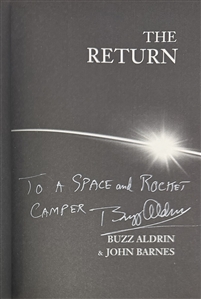Buzz Aldrin Signed Book: The Return Inscribed to a Space Camper!