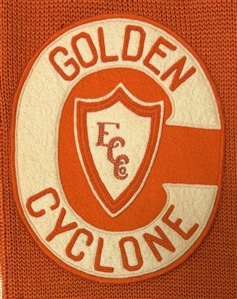 Vintage “Golden Cyclone” Athletic Cardigan, Circa 1930s When Babe Didrikson Zaharias was part of team!