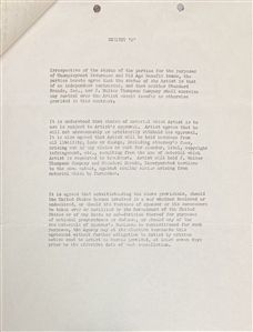 W.C. Fields Signed Contract