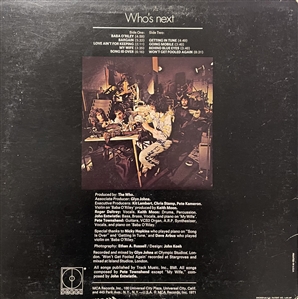 The Who Singed Album Cover by Pete Towshend