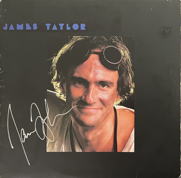 James Taylor Signed “Dad Loves His Work” Album Cover