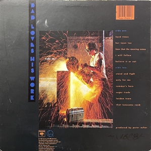 James Taylor Signed “Dad Loves His Work” Album Cover