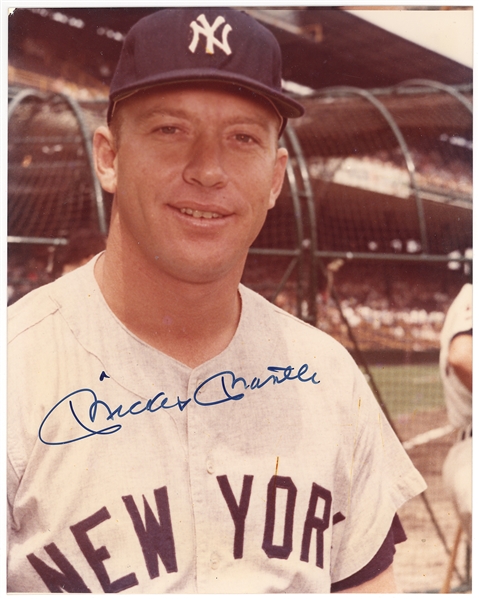 Mickey Mantle Signed Photo