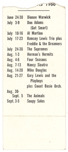 Rare Beatles August 16, 1966 Concert Ticket