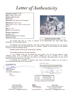 Apollo 12 Crew Signed Photo Featuring Conrad, Gordon, and Bean