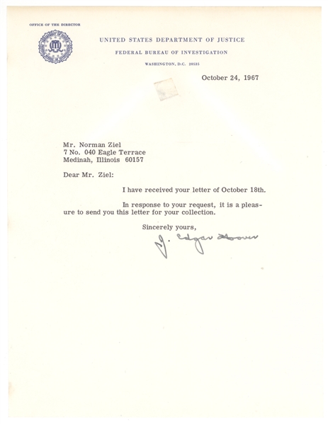 J. Edgar Hoover TLS