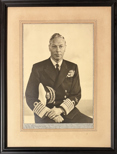 Dorothy Wilding Signed King George VI Portrait with Queen Victoria Period Photograph Lot
