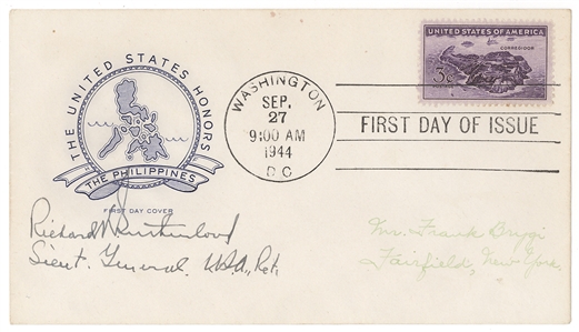 World War II Senior Commanders Signed First Day Cover Collection Including Albert C. Wedemeyer, Thomas C. Kinkaid, Jacob L. Devers, and Richard K. Sutherland (4)