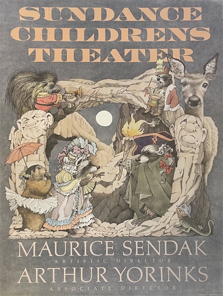 Maurice Sendak Signed Sundance Childrens Theater Poster