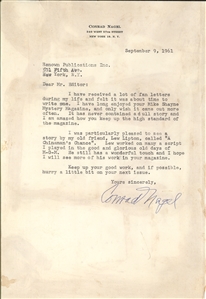 Jack Dempsey TLS & Conrad Nagel TLS Letters about Lew Liptons new story A Chinamans Chance