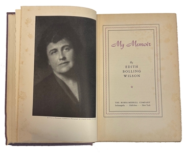Edith Wilson Memoir, Signed