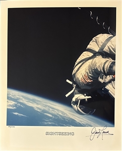 Collection of Signed Astronaut Limited Edition Color Photographs - Alan Shepard, Alan Bean, Jim Lovell, Gene Cerman, Thomas Stafford